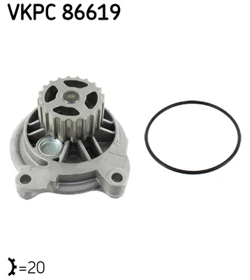 Водна помпа, охлаждане на двигателя SKF